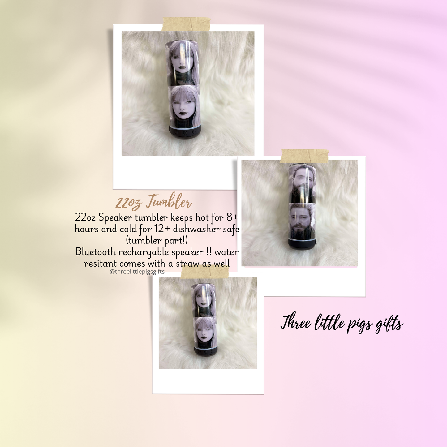 Taylor inspired Speaker Tumblers