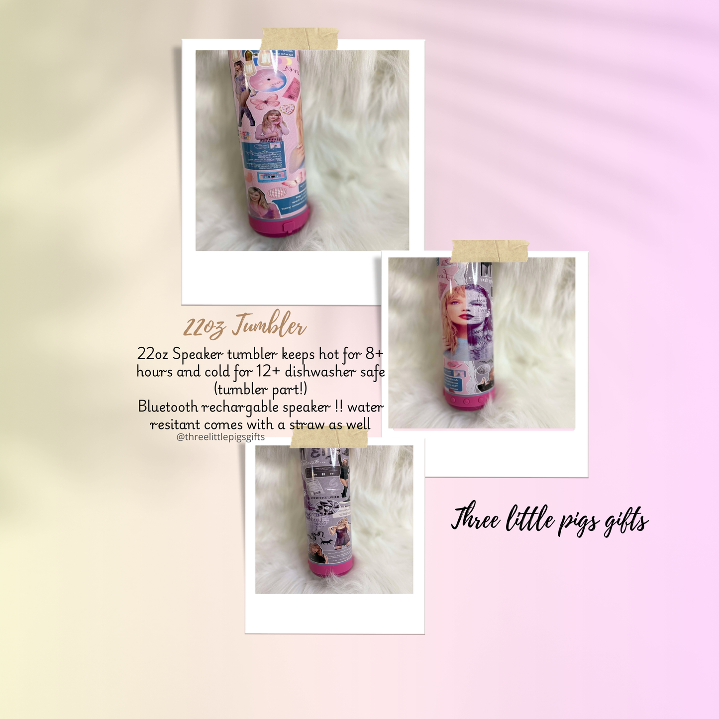 Taylor inspired Speaker Tumblers